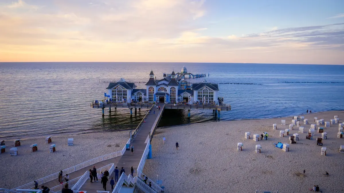 Seebrücke an der Ostsee
